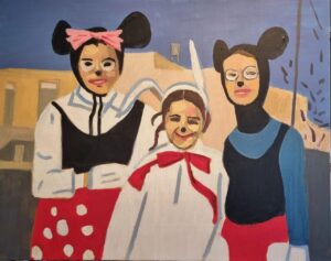 Mickey, Minnie and Rabbit